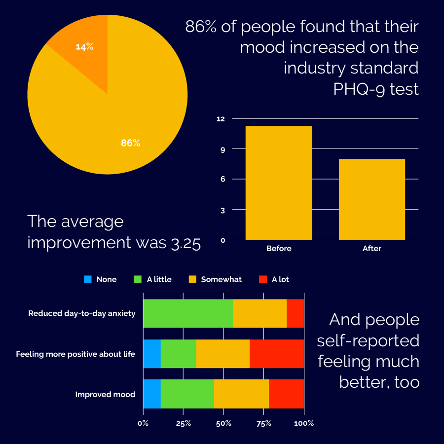 Graphs of the results